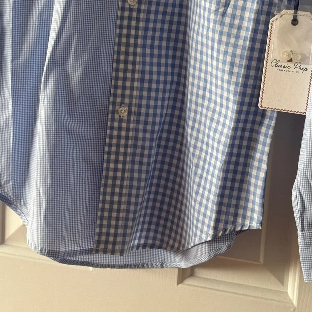 New Classic Prep Boys Owen Long Sleeve Button Down Bloomsbury Party Plaid 14
